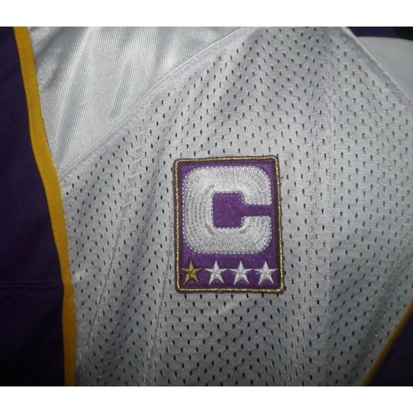 Minnesota Vikings Brett Favre Captain Reebok Jersey L